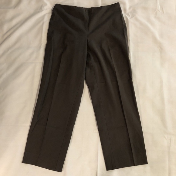 14 NWT St John Emma Fit Women/'s Navy Silk Pants SZ